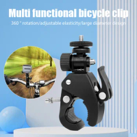Bike Camera Mount Tripod Clip Adapter Bicycle Motorcycle Handlebar Handle Bar Action Camera Part For Gopro Hero 7 6 5 4 3