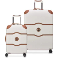 DELSEY Paris Chatelet Air 2.0 Hardside Luggage with Spinner Wheels, Angora, 2 Piece Set 21/28 Box Organizers
