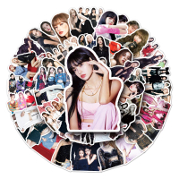 สติ๊กเกอร์ BLACKPINK 50 ชิ้น สติ๊กเกอร์กันน้ำ DIY เหมาะสำหรับเคสโทรศัพท์และเคสเดินทาง สติ๊กเกอร์ตกแต