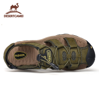 vnDesert Camel[Free Shipping] ชายกลางแจ้งรองเท้ากีฬารองเท้าปกป้องนิ้วเท้าเดินป่ารองเท้ากีฬารองเท้าลุยน้ำรองเท้าหนัง914537