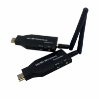 50M Wireless Video Transmitter Receiver HDMI-Compatible Extender TV Stick Screen Mirror Adapter Switch DVD PC To TV Projector