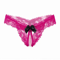 G String Wanita Transparan Bottom G String Renda Underwear Bikini C056 Lembut Lingerie