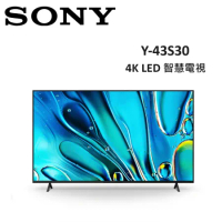SONY 43型 4K LED BRAVIA 3 智慧電視 Y-43S30 台灣公司貨