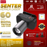 Senter Kepala Zoom Aoki 60 Watt 800 Lumen