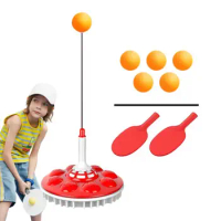 Table Tennis Training Device Ping-pong Balls Paddles Practice Trainer Tool Ping Pong Training Equipment With Elastic Soft Shaft