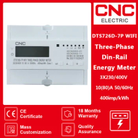 CNC WIFI 3 Phase Din Rail Tuya 50/60Hz 3*120V 3*220V 3*230V WIFI Smart Energy Meter Timer Power Consumption Monitor