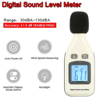 Sound Level Meter Digital Handheld-DB Meter Sonometros Noise Audio-Level Meter 30-130dB Decibels Mini Noise Sound Meter