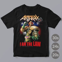 Kaos Band Rock/Metal Anthrax in Law 2012 | Katun Combed Premium Distro Unisex 30s S/M