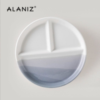 分格餐盤 alaniz 挪威分格盘陶瓷211减脂餐盘家用一人食分隔餐盘创意早餐盘