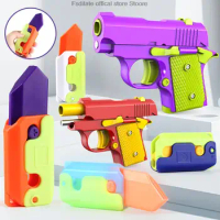 3D printing toy gun radish gun luminous radish knife reduce pressure fidget jouet gravity mini toys Christmas present for kids