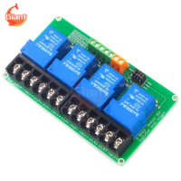 DC 5V/12V/24V 4 Channel Relay Module High And Low Level Relay Module Smart PLC Automation Relay Control Board Expansion Board