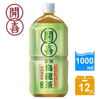 開喜烏龍茶(無糖)1000ml  x 12瓶 免運費 婚宴 喜宴 活動 烏龍茶 冷泡茶 無糖茶 罐裝茶 餐廳 餐飲 開喜  (HS嚴選)