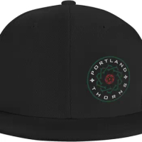 Hats Baseball Cap Baseball Hat Casquette Unisex Adjustable Fashion Outdoors Floral Portland-Thorns Casquette Black