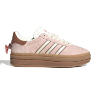 【adidas 愛迪達】Gazelle Bold W 女鞋 粉紅棕色 迪士尼貓兒 瑪麗 蝴蝶結 厚底增高 休閒鞋 JR4244