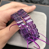 優質天然紫水晶手排 女款 手牌 晶體干凈 10*7.5*6mm