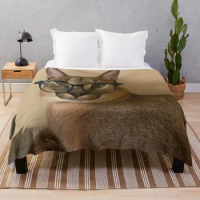 Studious Floppa Throw Blanket Single Tourist Large sofa bed Blankets