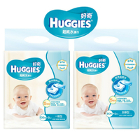 【HUGGIES好奇】超純水嬰兒濕巾-(一般型100×3包/加厚型80×3包)