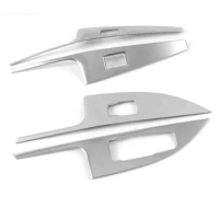 For Ford EVOS 2022 Stainless steel Car window glass lift switch Cover Trim Frame decoration Sticker Accessories, silver