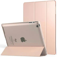 Case For iPad 2 iPad 3 iPad 4 Cover Lightweight Smart Slim Shell Translucent Frosted Back Cover for iPad 234 Retina Display Case