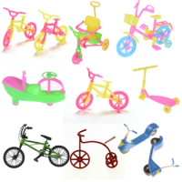 Mixed Style Doll Accessories Bicycle Bike/Scooter Outdoor Sports Toy for Doll Dollhouse Ken Kids Gift Set