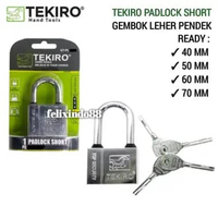 Tekiro Gembok 40mm 50mm 60mm 70mm Original Leher Pendek Kuat Padlock Short Kunci Pagar Ruko Gudang 5