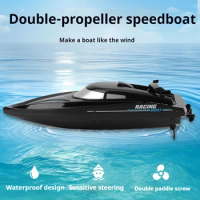 23.8cm rechargeable long endurance floating airship model 2.4G remote control boat kid's toys gift box rc speed boat jet boat