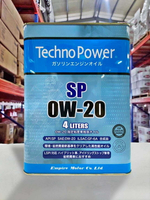 【4%點數】『油工廠』TECHNO POWER 0W20 4L 鐵罐 合成 SP GF-6A 日系 油電車【樂天APP下單限定】