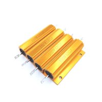 2Pcs 8R 8ohm 8 10R 10ohm 10 R Ohm 100W Watt Aluminum Wirewound Power Metal Shell Case Resistor Resistance RX24