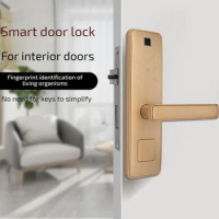 Smart Fingerprint Door Lock Indoor Door Lock Household Anti-theft Door Lock Bedroom Combination Lock Swipe Card Door Lock