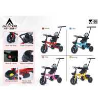 SEPEDA ANAK TRICYCLE 3 IN 1 AVIATOR AT 308-7