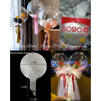 Balon Bobo / Balon PVC Transparan 20 cm Bola Bening Transparan PVC