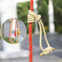 Outdoor Rock Climbing Fast Descent Protection, Slow Stagnation, High-Temperature Resistant Nylon 66/Kevlar Finished Grab Rope