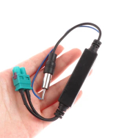 1pcs High Quality For Signal Aerial FM Radio Antenna Car Accessories Male Dual Amplifier Adapter