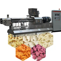 Chinese Supplier Twin Screw Extruder Machine Corn Puffed Snack Food Production Line For Sale