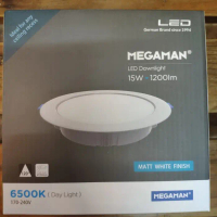 Lampu LED Downlight Panel Plafon IB Inbow Indoor 15W MEGAMAN Putih - Putih