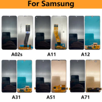 5Pcs/Lot, LCD For Samsung A01 A02 A02S A11 A12 A31 A51 A71 LCD Display Screen Touch Digitizer Assembly