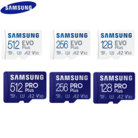 SAMSUNG PRO / EVO Plus Micro SD 128GB 64GB Memory Card 32GB Micro SD Card 256GB TF Cards 512GB Flash Memory Microsd for Phone PC