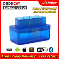 Hot Selling and High-quality OBD2 V01L4 ELM327 V2.1 Bluetooth Work on IOS and Android and Torque PC OBD 2