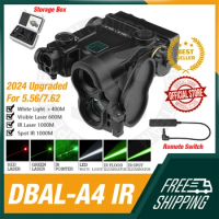 2024 NEW DBAL-A4 DUAL BEAM AIMING LASER with Infrared Spot/Flood Illuminator/tactical Light/Green Laser for 7.62/5.56 Airsoft