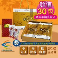 全漁淬 滴魚精虱目魚精手提禮盒6包x5盒組(贈茶葉隨手包-10包/盒 坐月子/病後保養/日常保養)