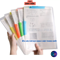 Bìa Kẹp Tài Liệu A3 A4 Chống Thấm Nước, Thanh Xoay Mở Bên. (BKTX)
