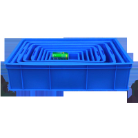 零件收納盒 加厚零件盒周轉箱物料盒收納盒螺絲盒長方形塑料盒工具盒藍色膠框【MJ6584】