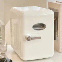 4L Car Mirror Refrigerator, Car Mini Fridge Makeup Cosmetics Fridge Heated Cooling box Refrigerator Car Home Dual-Use Freezer