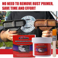 100ml Water-Based Rust Remover Gel With Brush Universal Metal Rust Converter For Car Chassis Derusting Paint C5B7