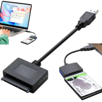 SATA To USB 3.0 Adapter Cable SATA To USB Cable USB 3.0 To SATA Hard Drive Adapter for 2.5 Inch Hard Drive HDD/SSD Data Transfer