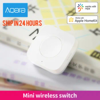 Aqara Mini Wireless Switch Zigbee Connection Versatile 3-way Control Button for Smart Home Devices Compatible with Apple HomeKit