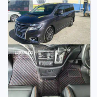 car floor mats + trunk mat for Right Hand Drive Nissan Elgrand E52 2022-2012 7 8 seats accessories