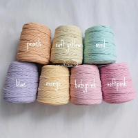 Tali Katun Macrame Pastel 1kg | Tali Macrame 4mm