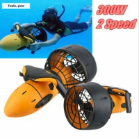 300W Electric Underwater Scooter Dual Speed Water Propeller Water Pool Scooter for Ocean And Pool Waterproof Sports Equipment