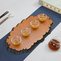 香花梨茶盤套裝實木中式干泡臺功夫茶具托盤簡約現在茶臺茶墊盤